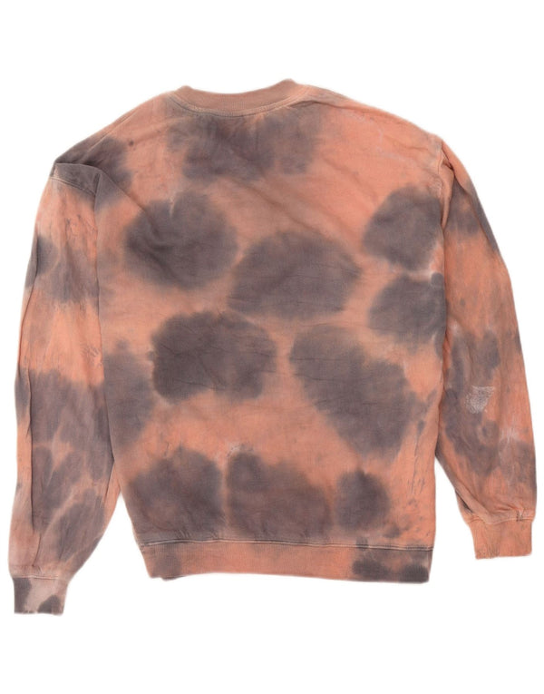 Zara Mens Graphic Loose Fit Sweatshirt Jumper Small Multicoloured Tie Dye