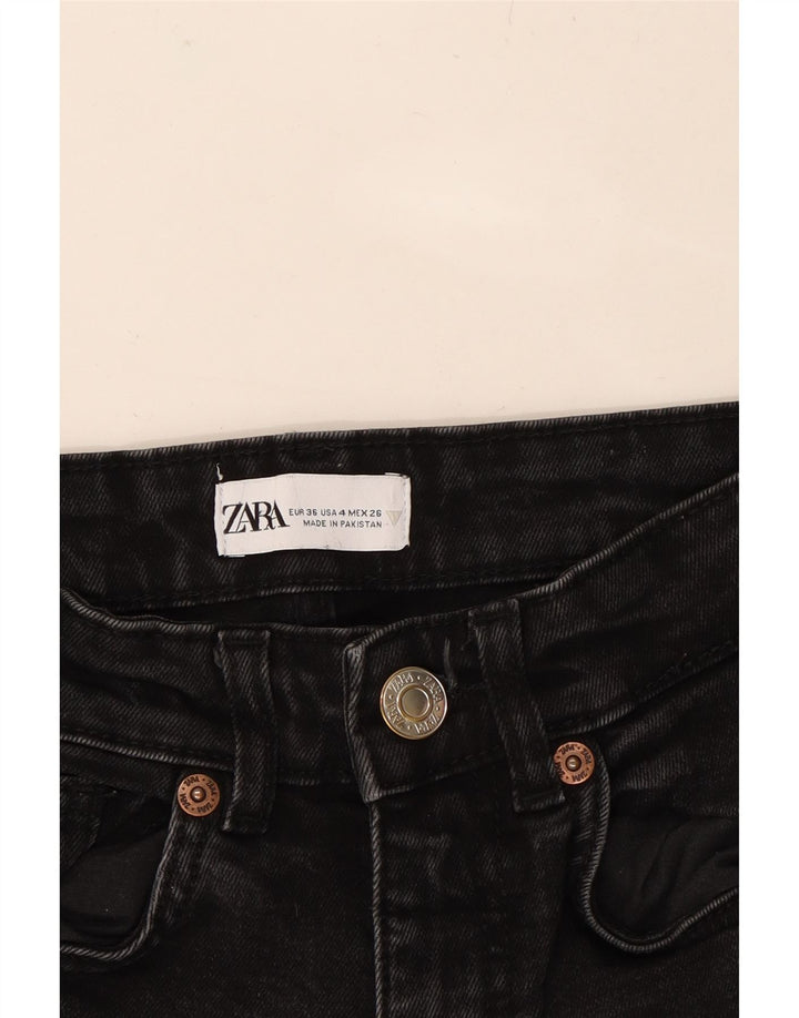 ZARA Womens Bootcut Jeans EU 36 XS W26 L26 Black Vintage Zara and Second-Hand Zara from Messina Hembry 