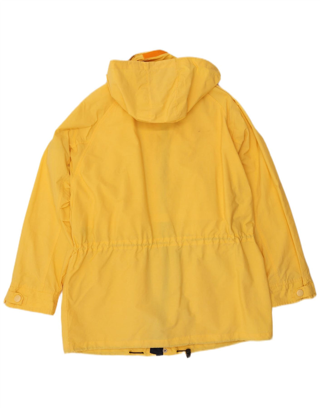 Nautica Mens Hooded Rain Jacket UK 40 Large Yellow Polyamide