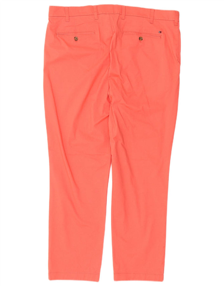 Tommy Hilfiger Mens Slim Fit Chino Trousers W38 L30 Pink Cotton
