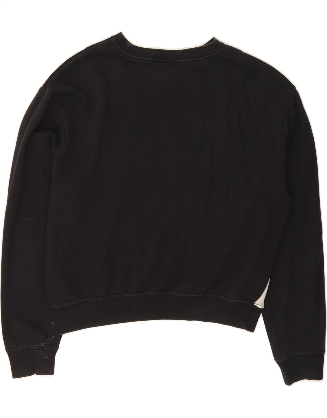NIKE Womens Oversized Sweatshirt Jumper UK 10 Small Black Colourblock Vintage Nike and Second-Hand Nike from Messina Hembry 