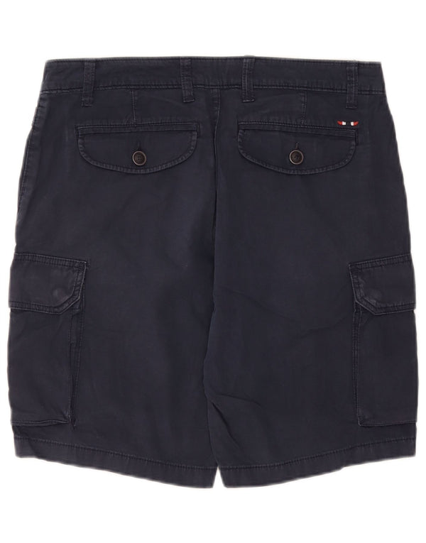 NAPAPIJRI Mens Cargo Shorts W32 Medium  Navy Blue Cotton
