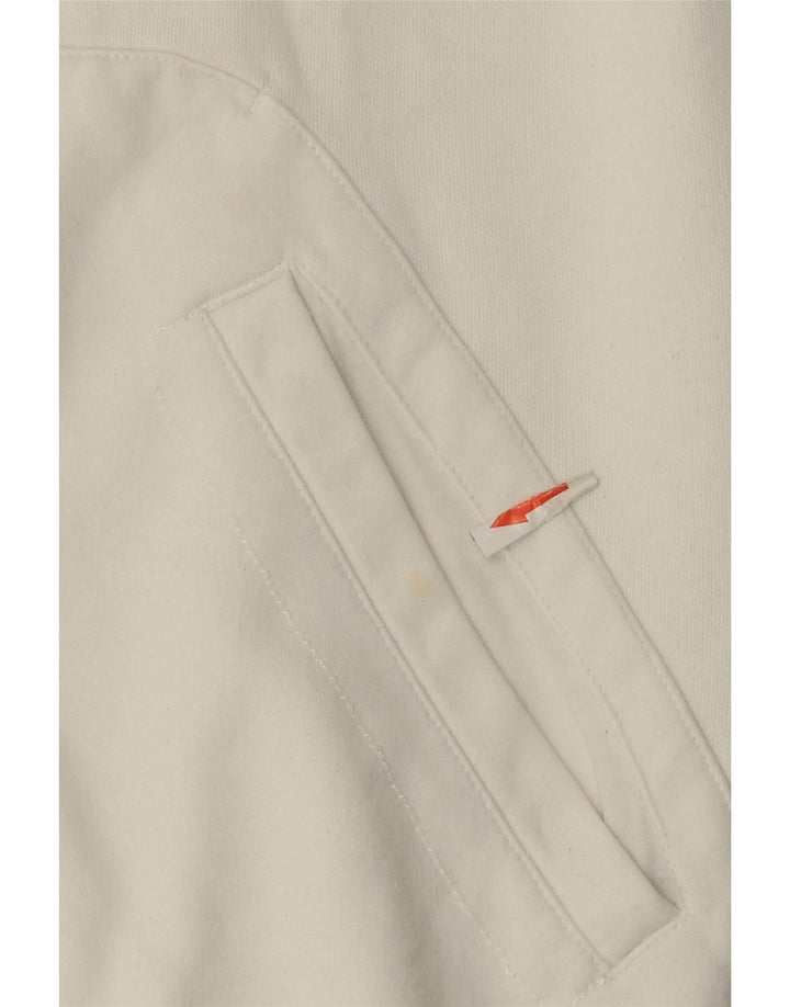 Puma Mens Graphic Tracksuit Top Jacket Small White Cotton