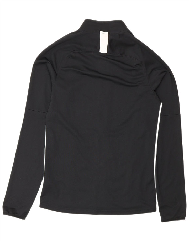 Nike Mens Dri Fit Tracksuit Top Jacket Small Black Colourblock Polyester