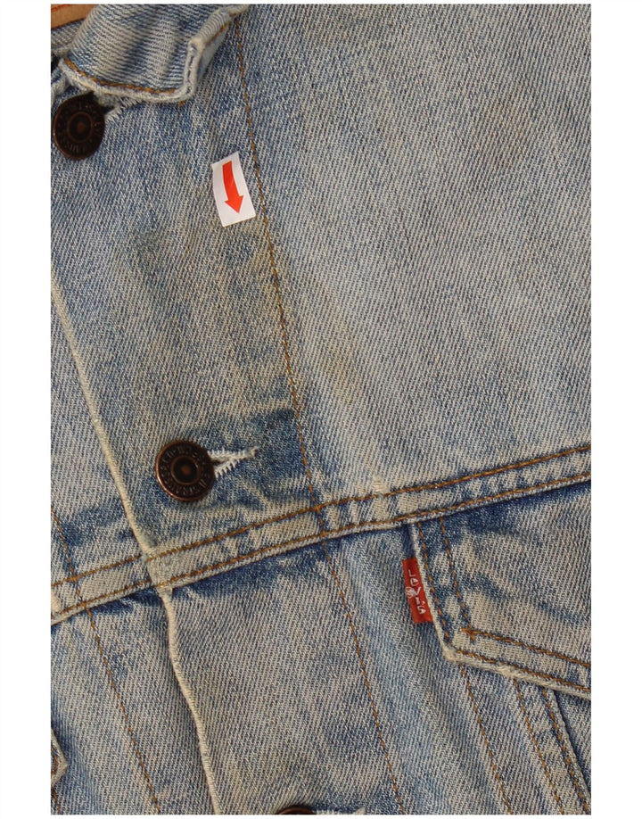Levi's Mens Denim Jacket UK 40 Large Blue Cotton