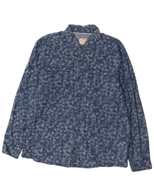 Fat Face Mens Shirt 2XL Blue Floral Cotton