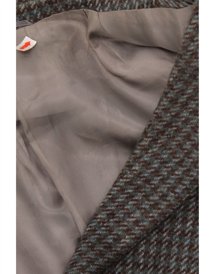 VINTAGE Mens 2 Button Blazer Jacket UK 38 Medium Grey Houndstooth