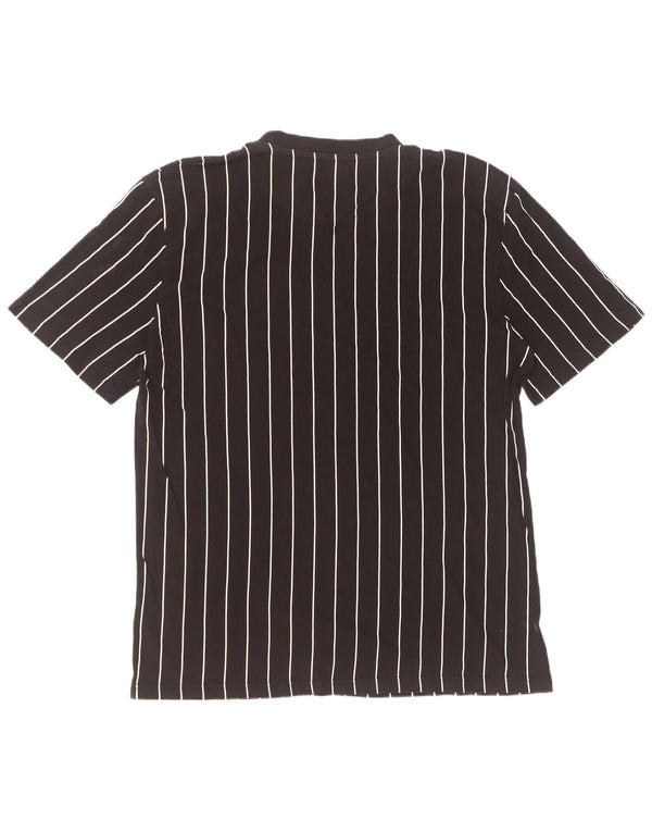 Karl Kani Mens Graphic T-Shirt Top Large Black Striped Cotton