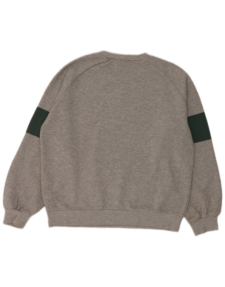 Zara Womens Graphic Sweatshirt Jumper UK 14 Medium Grey Polyester