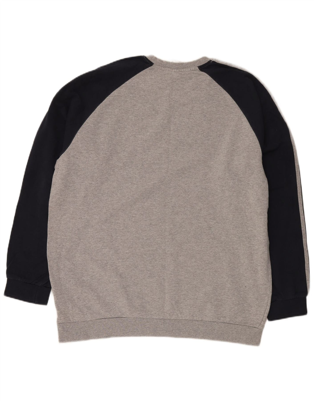 ADIDAS Mens Sweatshirt Jumper 2XL Grey Colourblock Cotton