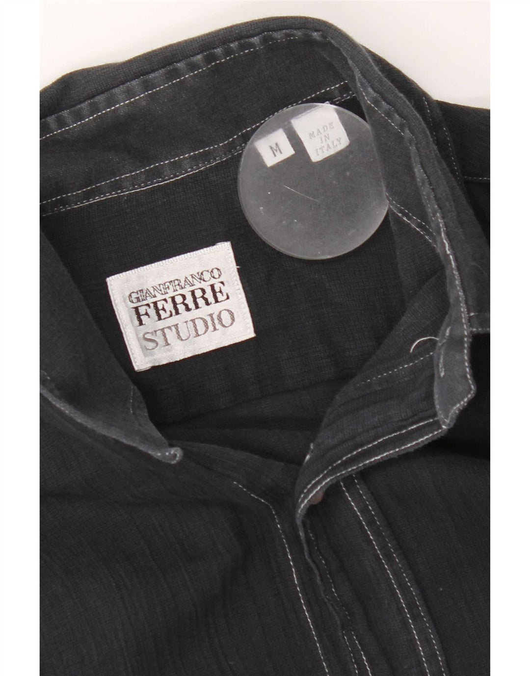 Gianfranco Ferre Mens Shirt Medium Navy Blue