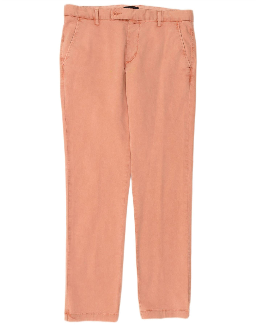 GANT Mens Soho Straight Chino Trousers W34 L32 Pink Cotton