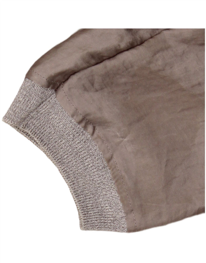 Zara Womens Crop Long Sleeve Blouse Top UK 14 Medium Grey