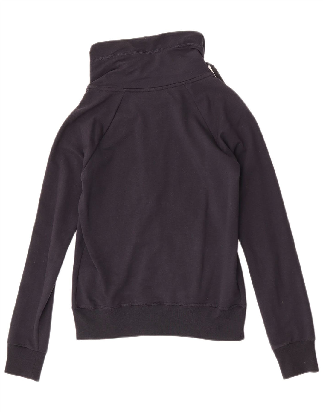 Converse Womens Tracksuit Top Jacket UK 12 Medium Navy Blue Cotton