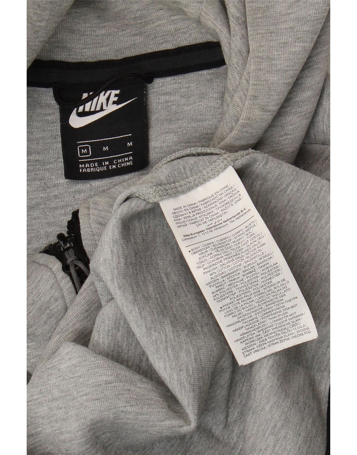 Nike Mens Zip Hoodie Sweater Medium Grey Cotton