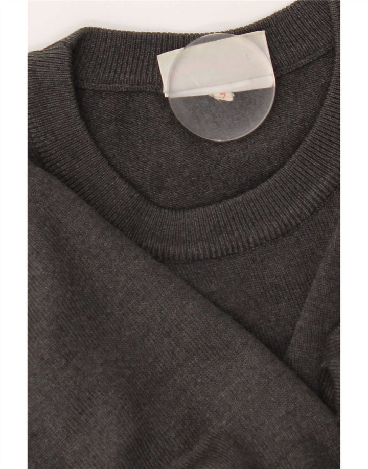 Lacoste Mens Crew Neck Jumper Sweater XL Grey Wool