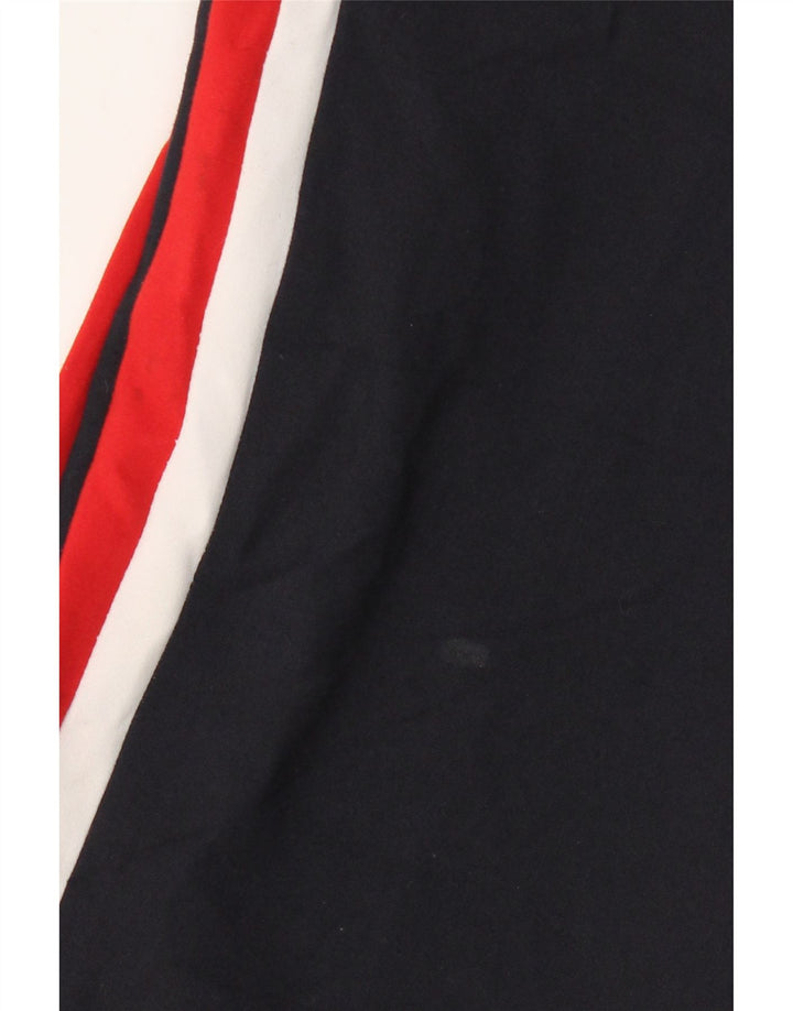 ZARA Womens Cropped Trousers Large W30 L24 Navy Blue Colourblock