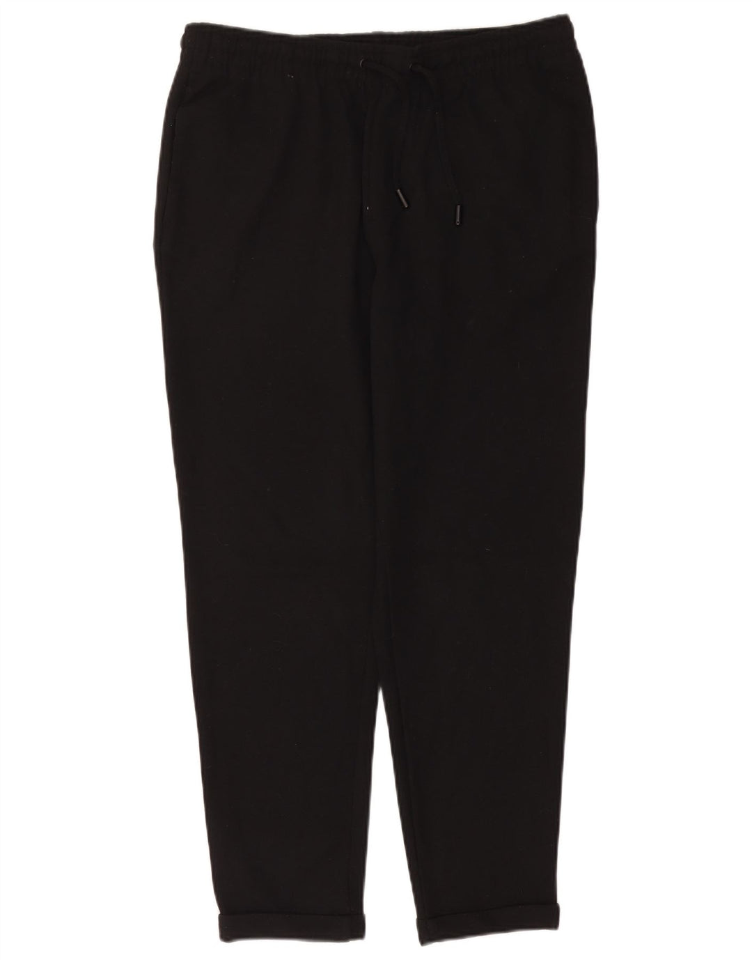 Zara Womens Tapered Chino Trousers UK 16 Large W32 L27 Black