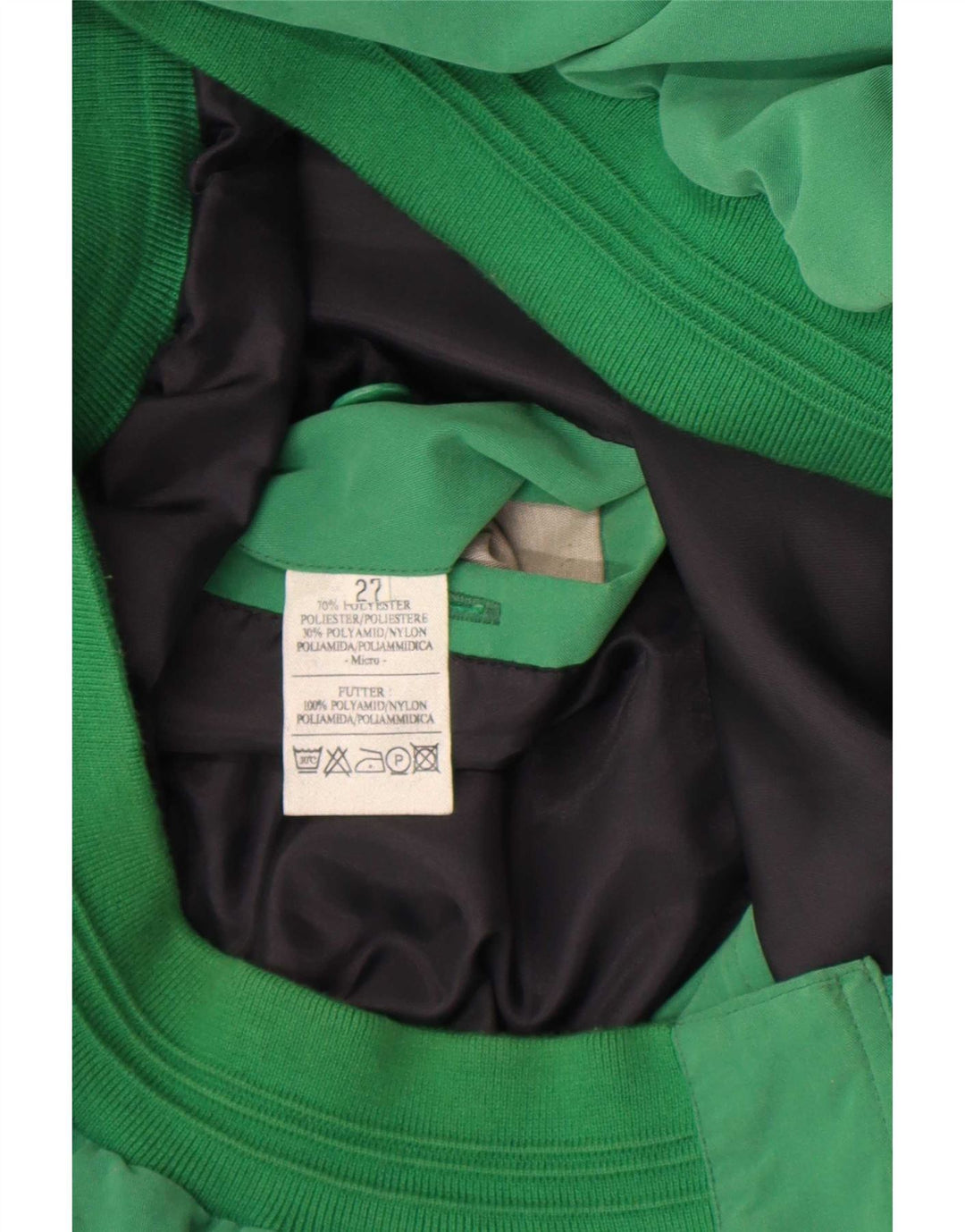 Vintage Mens Bomber Jacket UK 42 XL Green Polyester