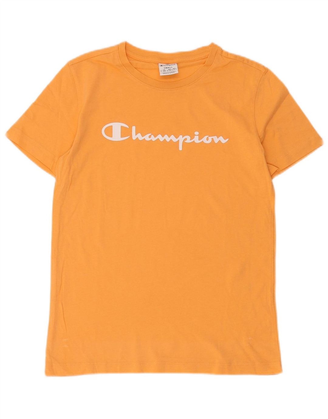 Champion Mens Graphic T-Shirt Top Small Orange