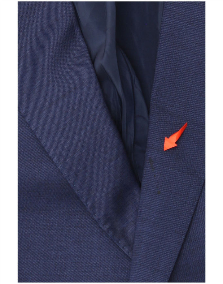 TOMMY HILFIGER Mens 2 Button Blazer Jacket IT 50 Large Navy Blue Wool