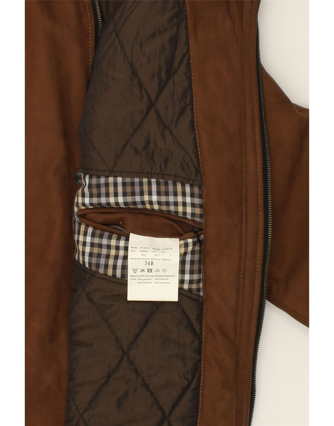 BUGATTI Mens Bomber Jacket UK 36 Small Brown Polyester Vintage Bugatti and Second-Hand Bugatti from Messina Hembry 