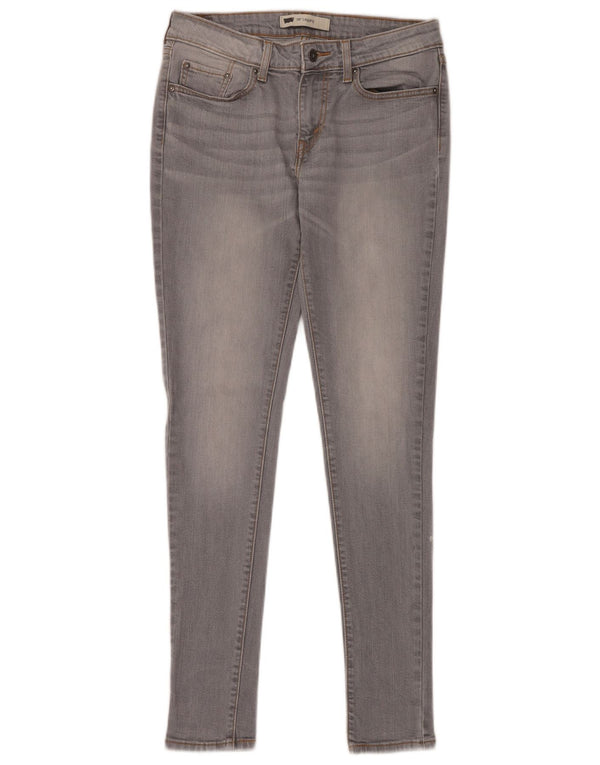 LEVI'S Womens 535 Legging Skinny Jeans W30 L32 Grey Cotton