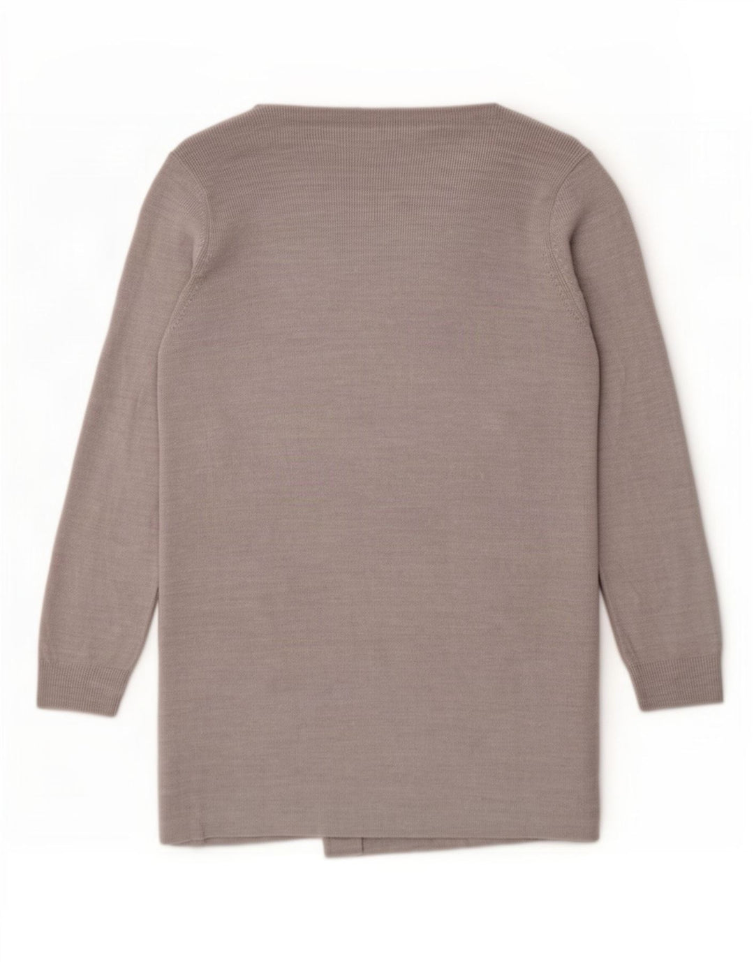 Marks & Spencer Womens Longline Cardigan Sweater UK 14 Medium Grey Flecked