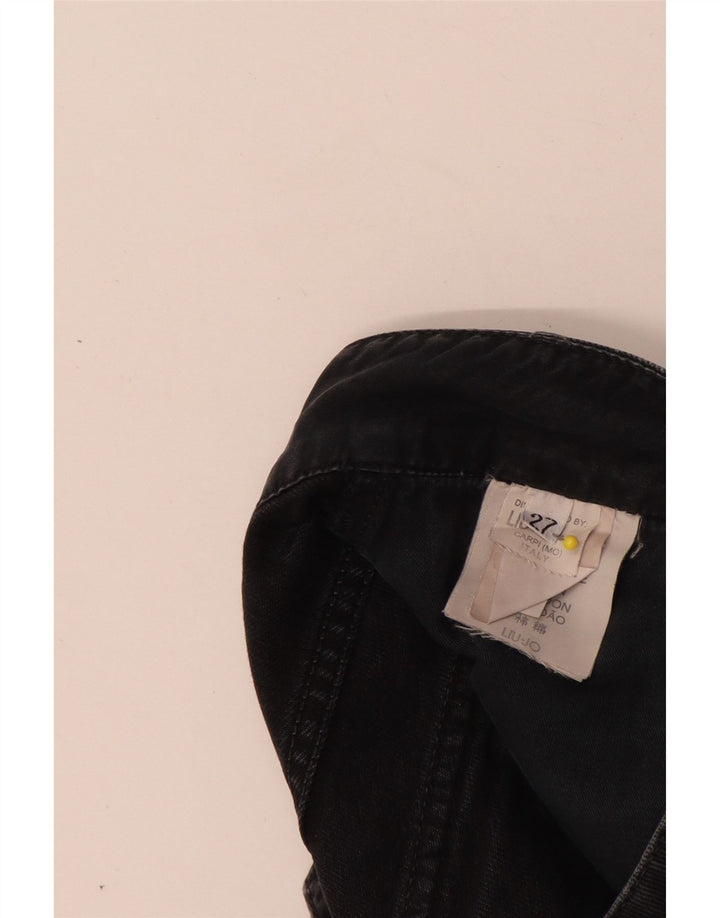 Liu Jo Womens Slim Jeans W27 L33 Black Cotton