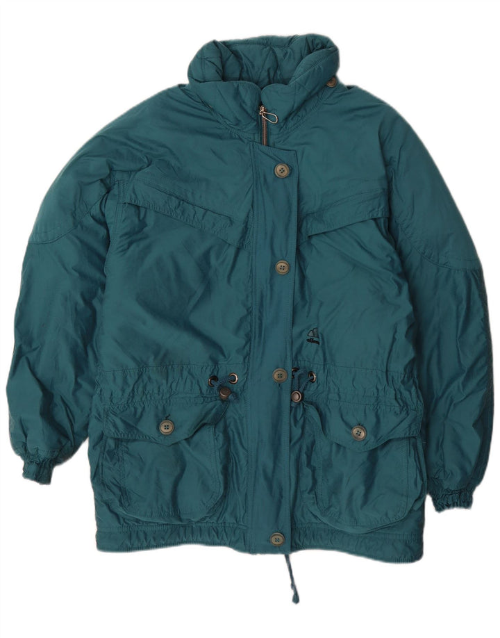 Ellesse Womens Windbreaker Coat IT 42 Medium Green Polyester