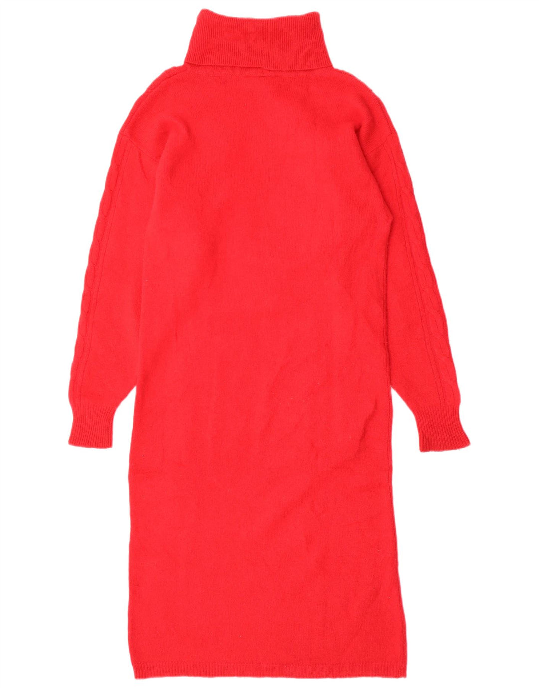 RAOUL Womens Long Sleeve Jumper Dress UK 12 Medium Red Wool