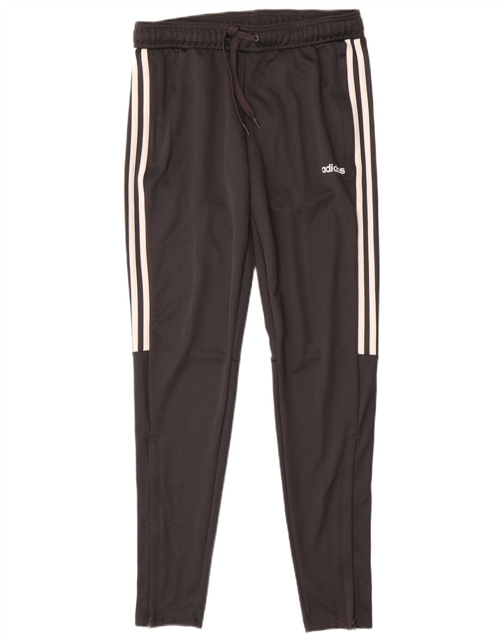 Adidas Womens Climalite Tracksuit Trousers UK 8/10 Small  Grey Polyester