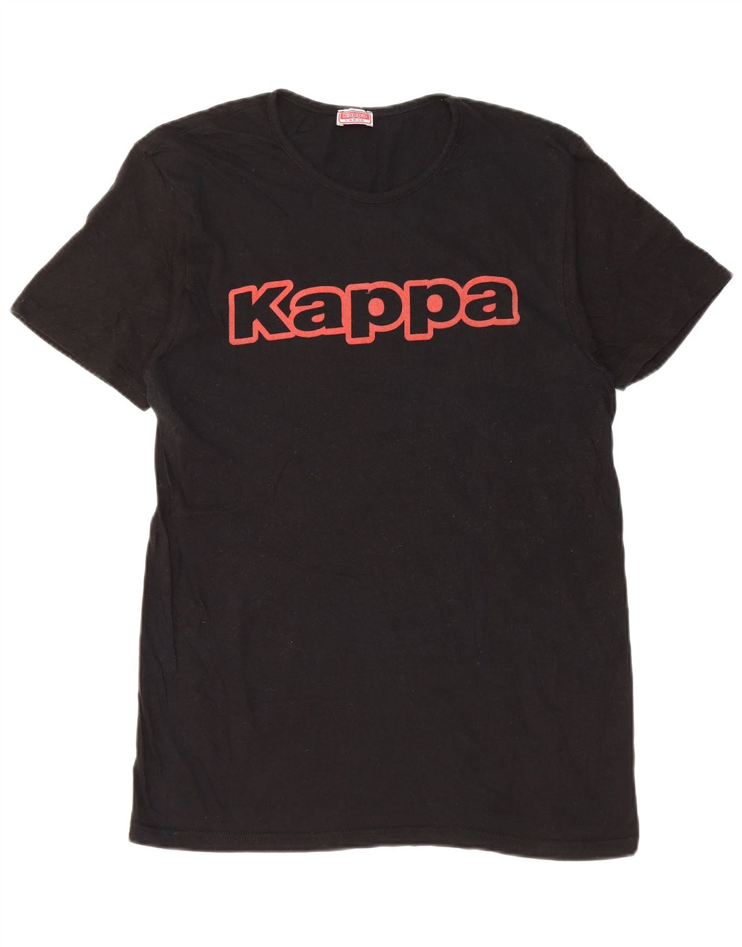 Kappa Mens Graphic T-Shirt Top Large Black