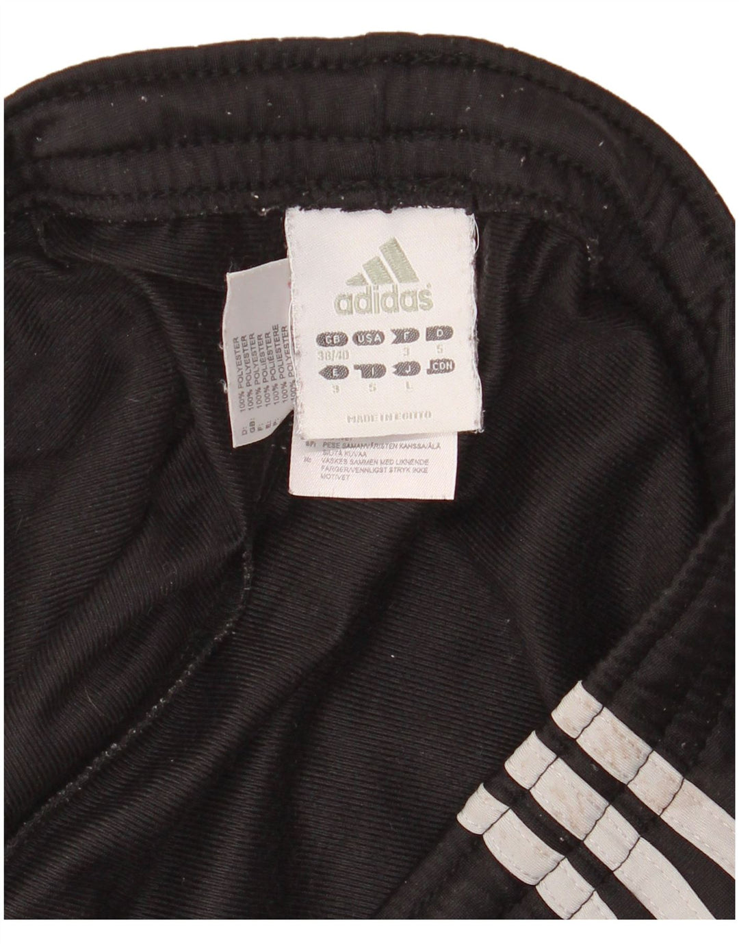 Adidas Mens Tracksuit Trousers UK 38/40 Medium  Black Polyester