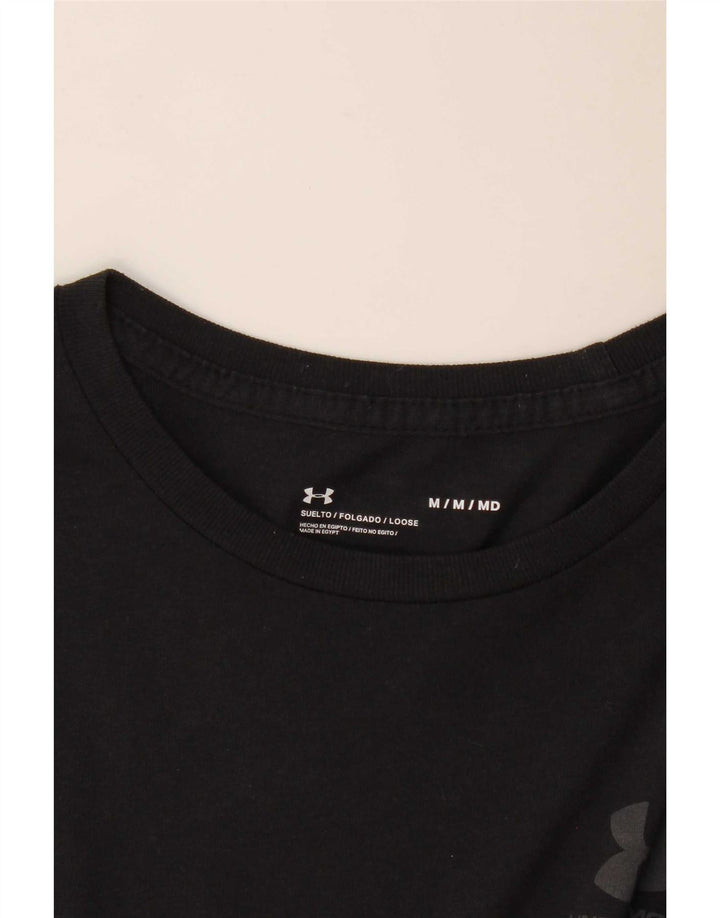 Under Armour Mens Top Long Sleeve Medium Black