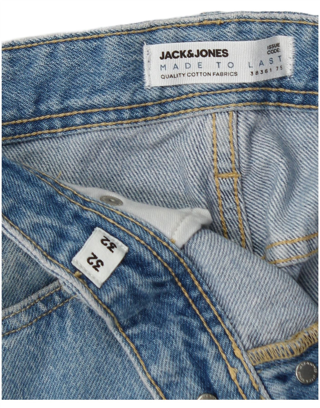 Jack & Jones Mens Eddie Loose Jeans W32 L32 Blue Cotton