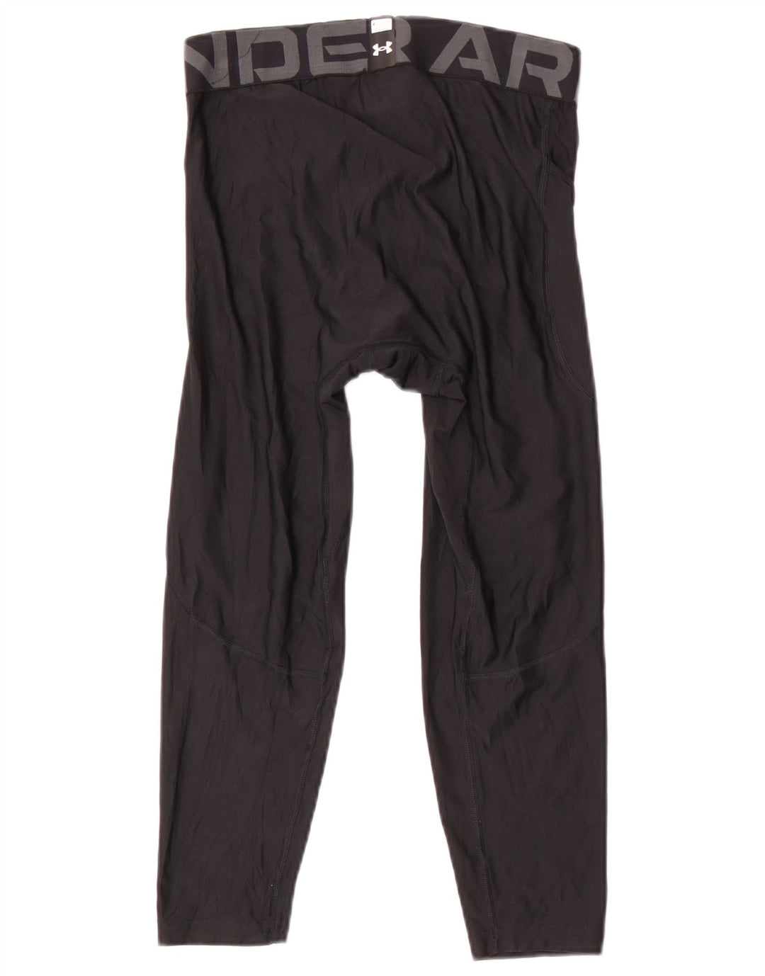 Under Armour Mens Heat Gear Graphic Capri Leggings Medium  Black