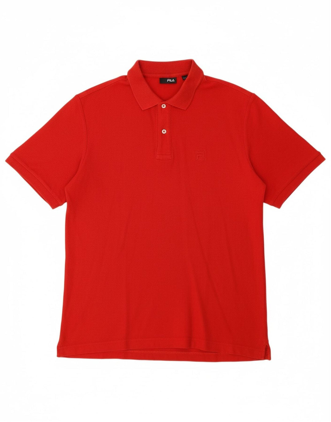 FILA Mens Polo Shirt Medium Red Cotton