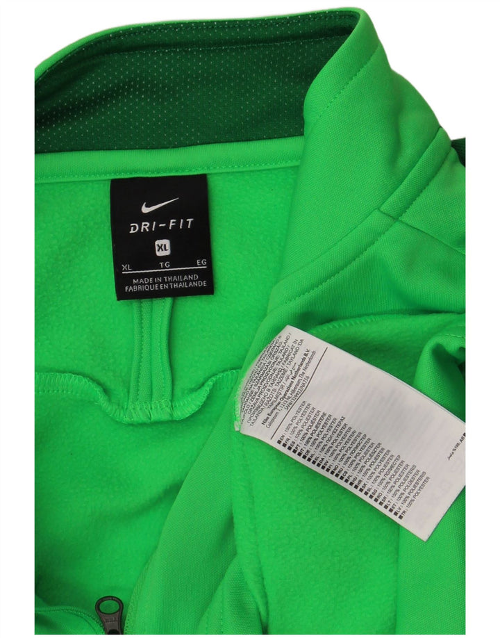 Nike Mens Cerveteri Graphic Pullover Tracksuit Top XL Green Colourblock