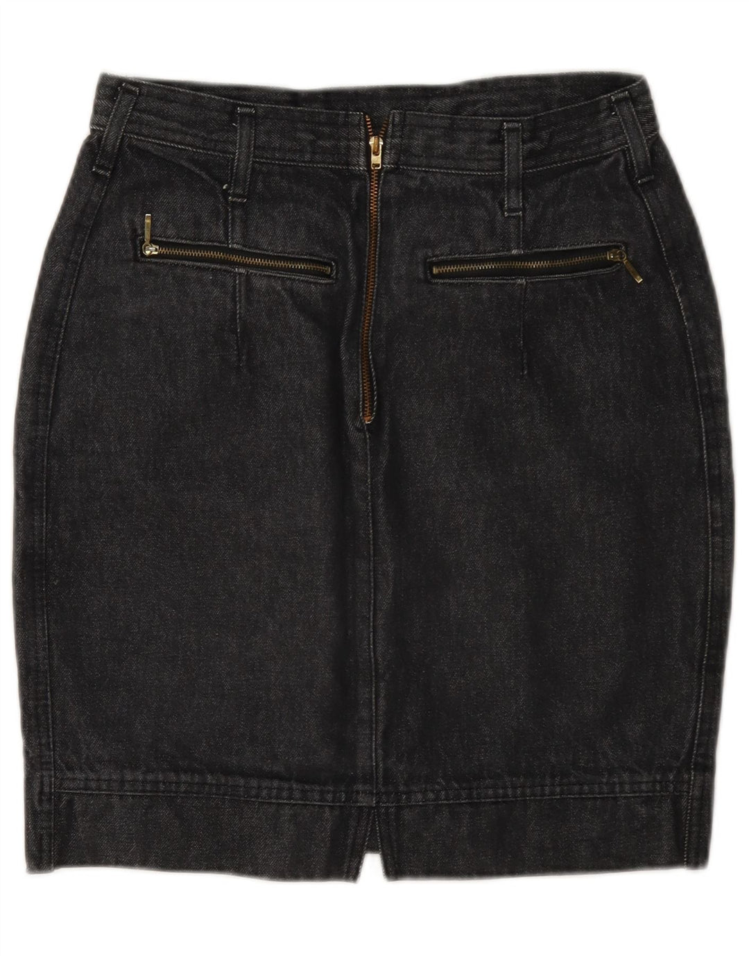 Wit Boy Womens Mini Denim Skirt W28 Medium Grey
