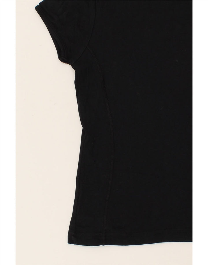 CHAMPION Womens T-Shirt Top UK 14 Large Black Vintage Champion and Second-Hand Champion from Messina Hembry 