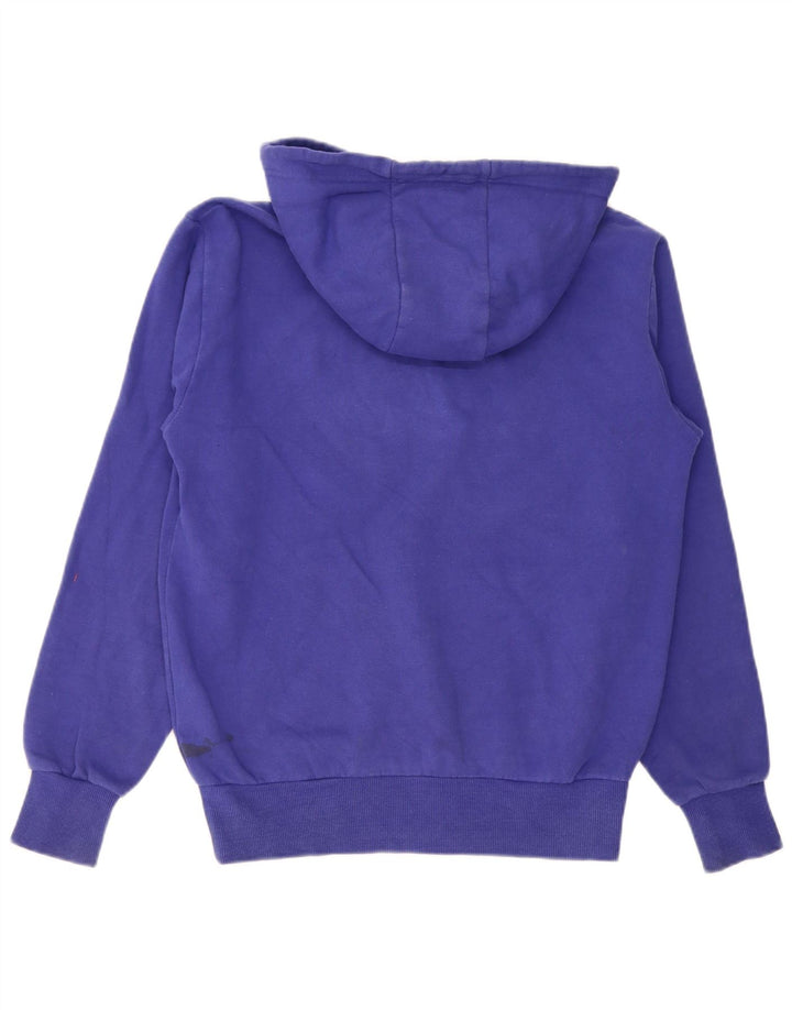 ELLESSE Mens Graphic Hoodie Jumper Medium Blue Cotton