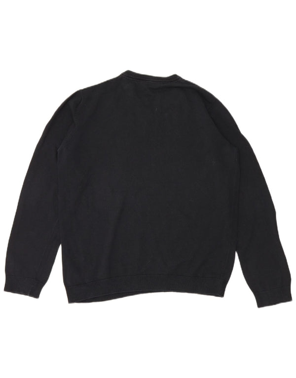 Marks & Spencer Boys V-Neck Jumper Sweater 15-16 Years Black Cotton