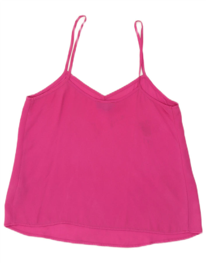 Topshop Womens Cami Top UK 8 Small  Pink Polyester