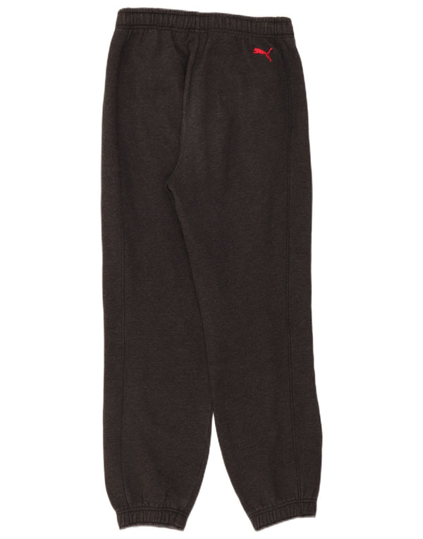 Puma Mens Graphic Tracksuit Trousers Joggers Small Grey Flecked