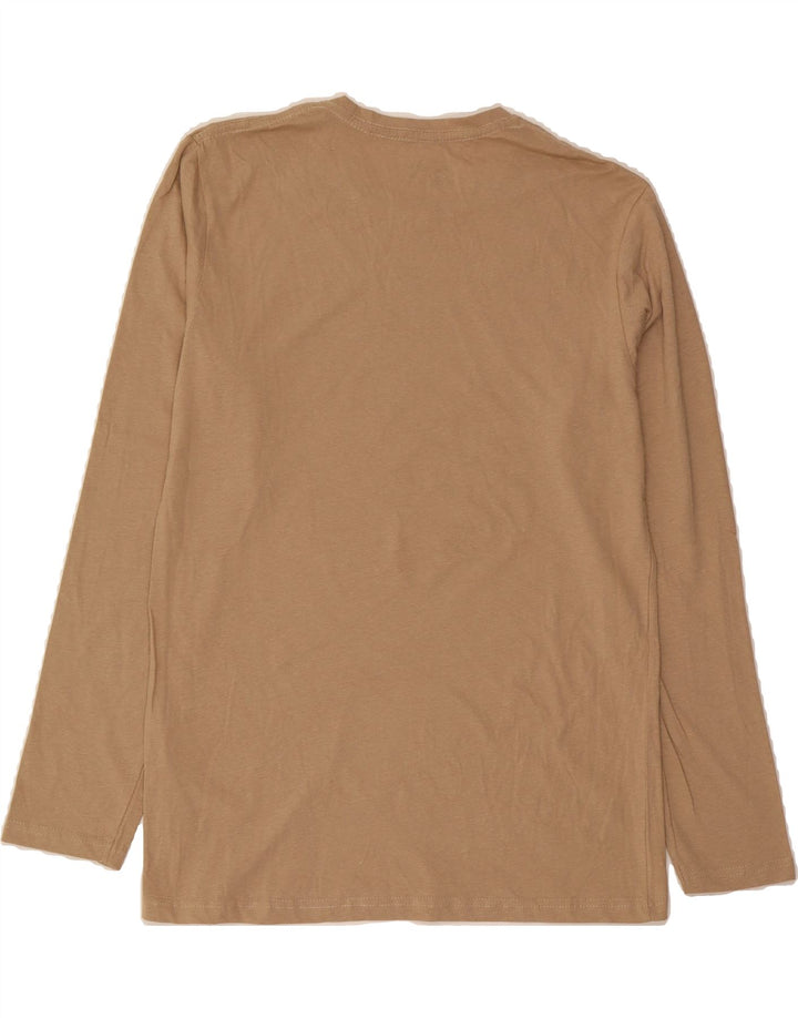 JACK & JONES Mens Graphic Top Long Sleeve Large Beige Cotton Vintage Jack & Jones and Second-Hand Jack & Jones from Messina Hembry 