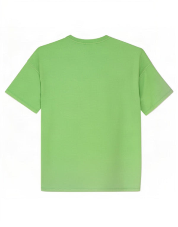 Zara Mens T-Shirt Top Large Green Cotton