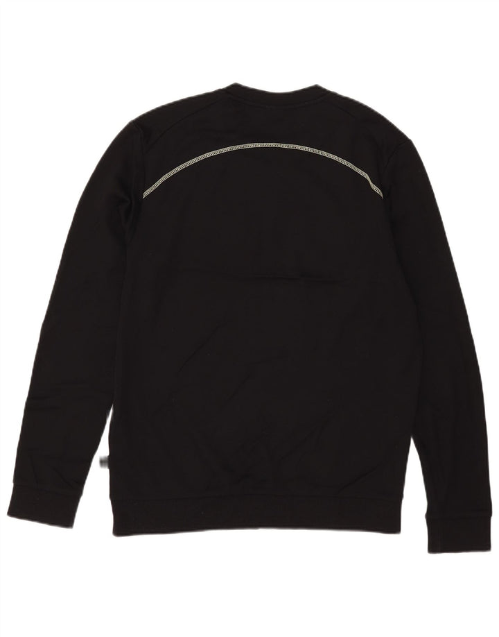 Hugo Boss Mens Graphic Sweatshirt Jumper Large Black Cotton