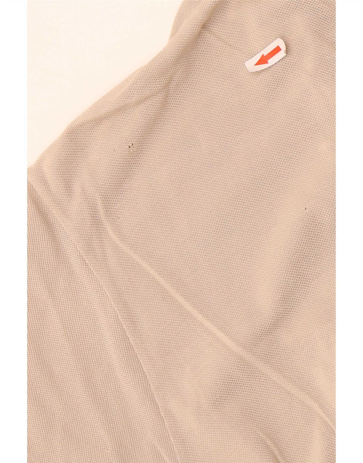Lacoste Mens Polo Shirt Size 5 Large Beige Cotton