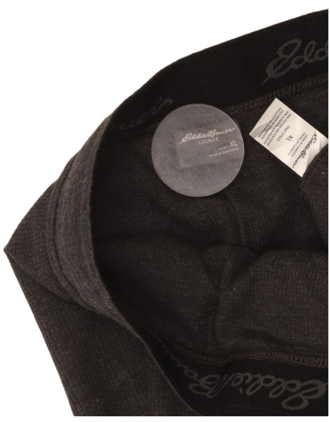 Eddie Bauer Mens Sport Shorts XL Grey Cotton